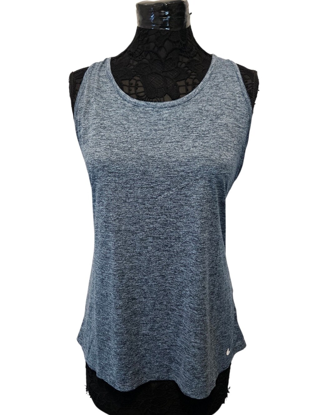 Nike Dry-Fit Racerback Training Tank Top Blue Print AJ4299 471 Women's‎ Size XL